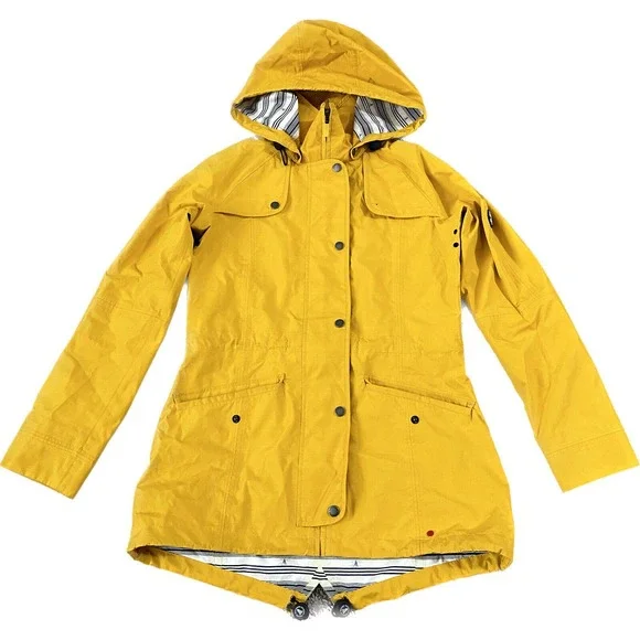 Barbour South Shields Yellow Womens Size 4 Rain Jacket